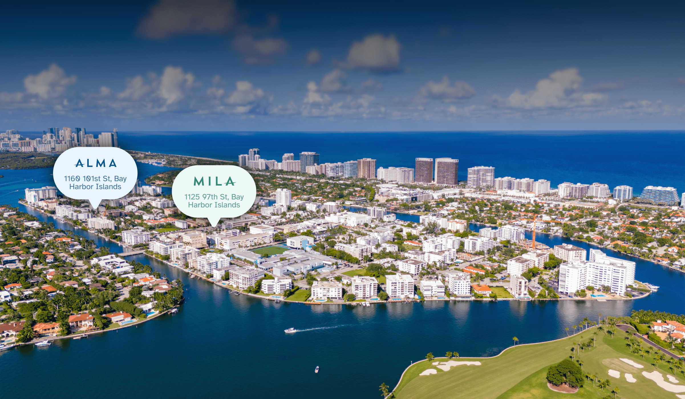 Aerial view of Bay Harbor Islands